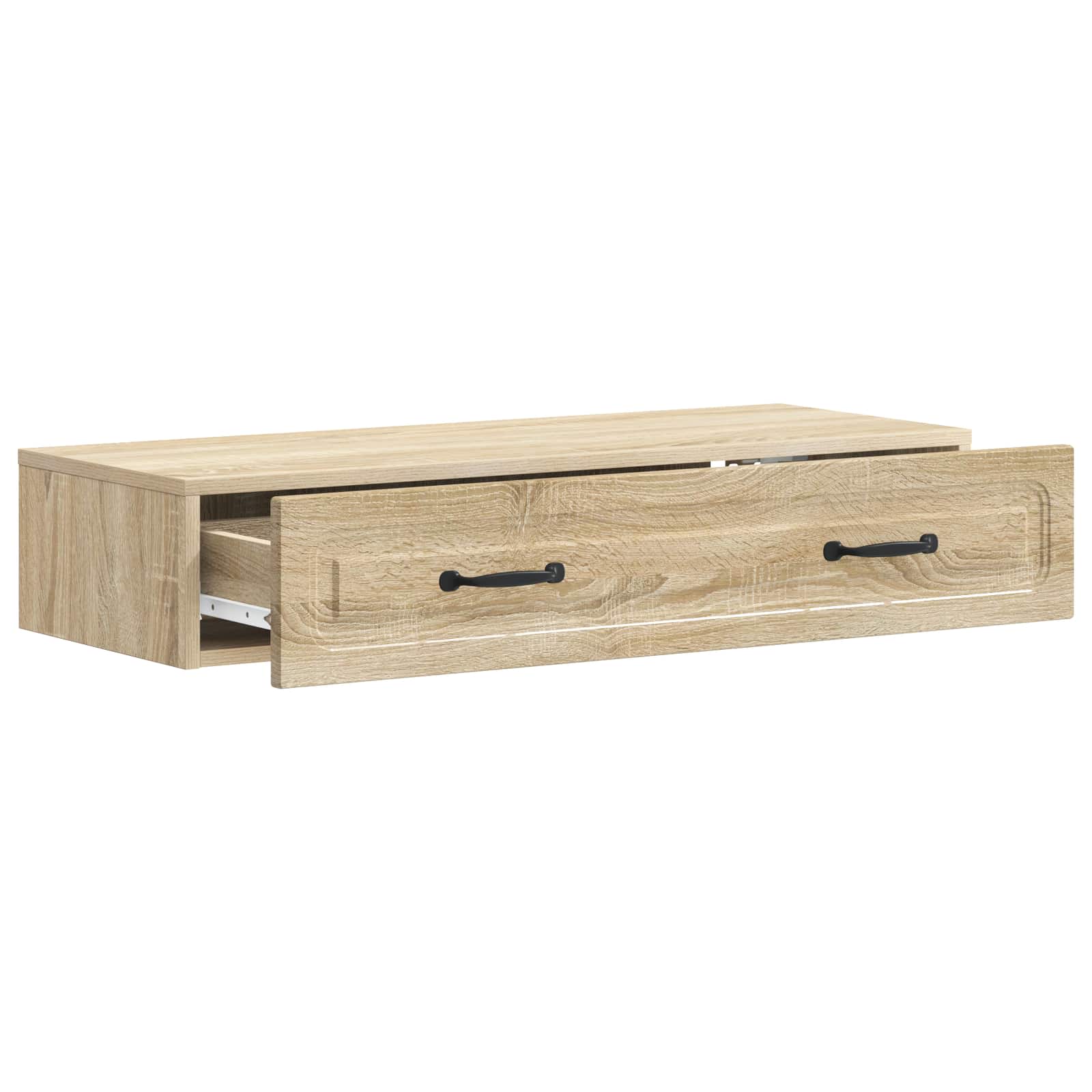Mesa lateral de parede carvalho sonoma 87,5 x 34,5 x 17 cm