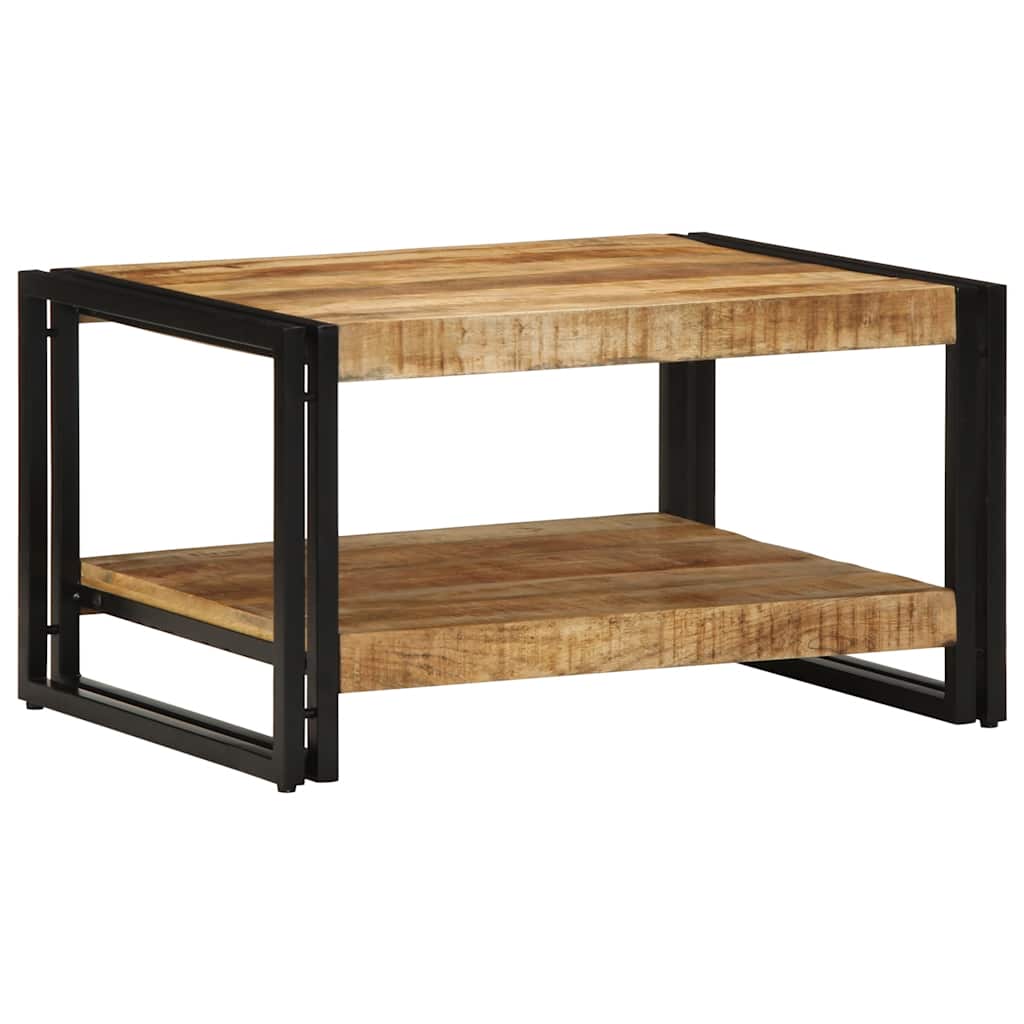 Mesa de centro 70x50x38 cm madeira de mangueira áspera maciça