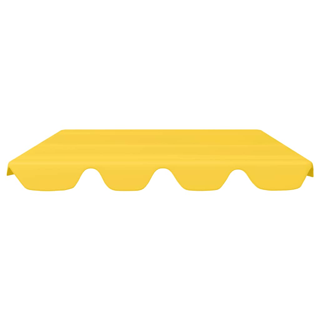 Toldo suplente baloiço jardim 188/168x145/110 cm amarelo