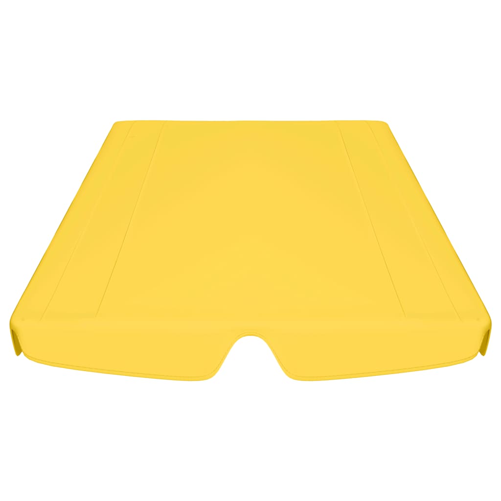 Toldo suplente baloiço jardim 188/168x145/110 cm amarelo