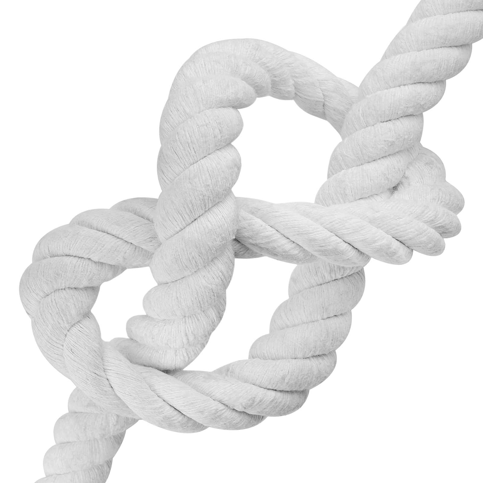 Corda de algodão 60 mm 10 m branco 100% algodão