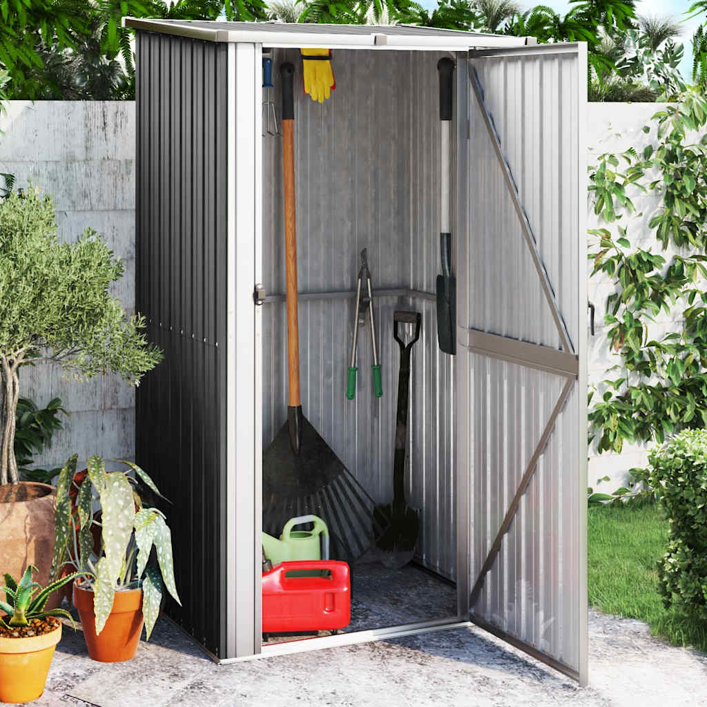 Abrigo de jardim 118,5x97x209,5 cm aço galvanizado antracite