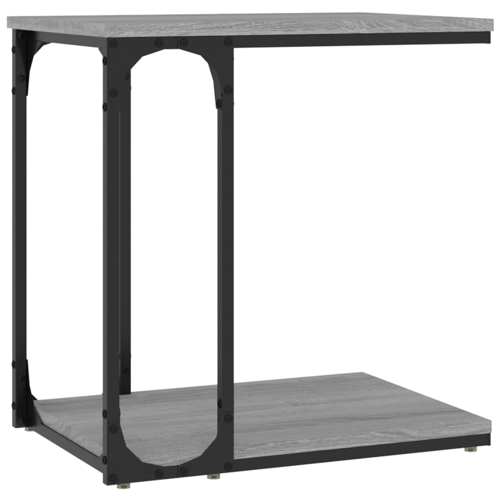 Mesa de apoio 50x35x52 cm derivados de madeira cinzento sonoma