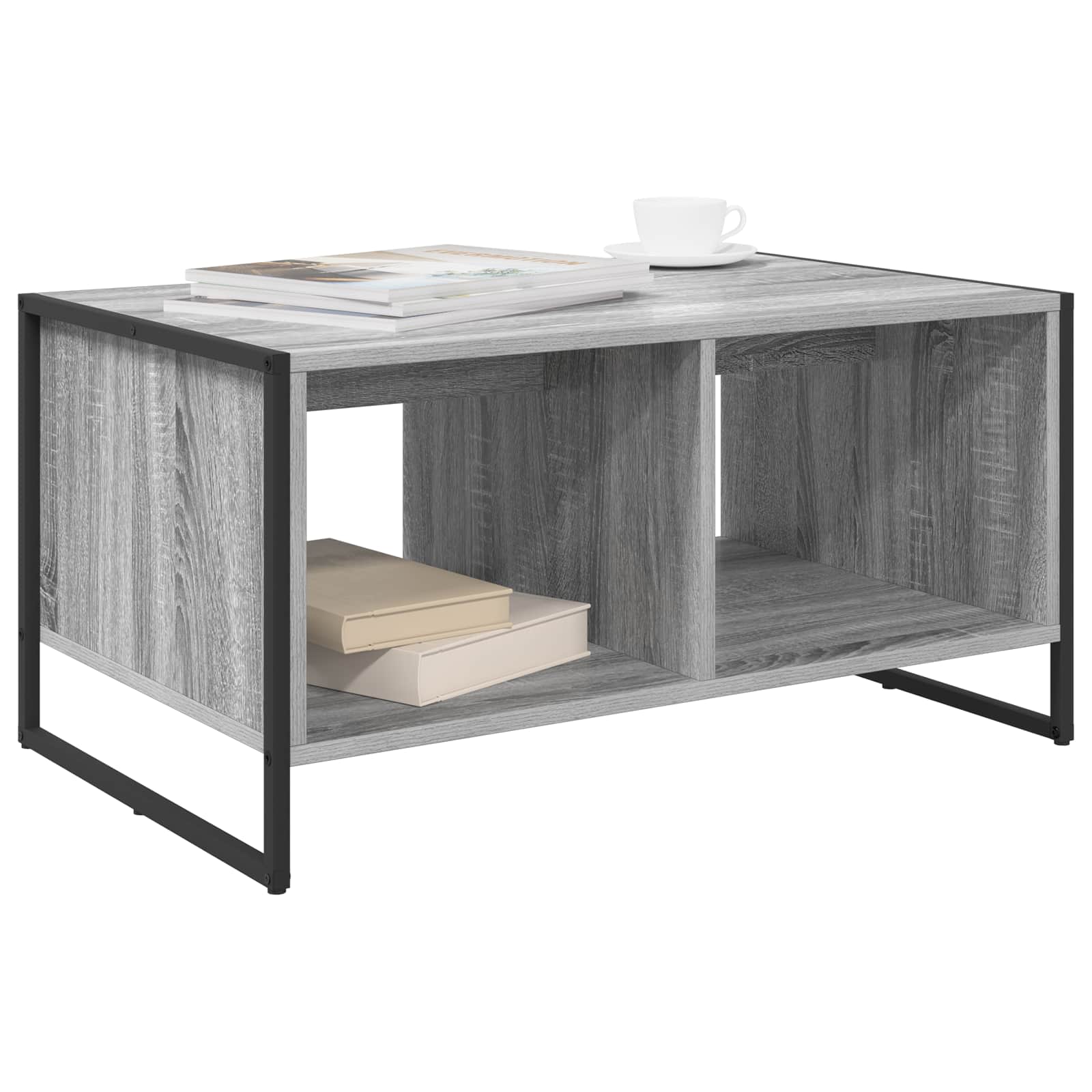Mesa de centro cinza sonoma 80 x 50 x 40 cm