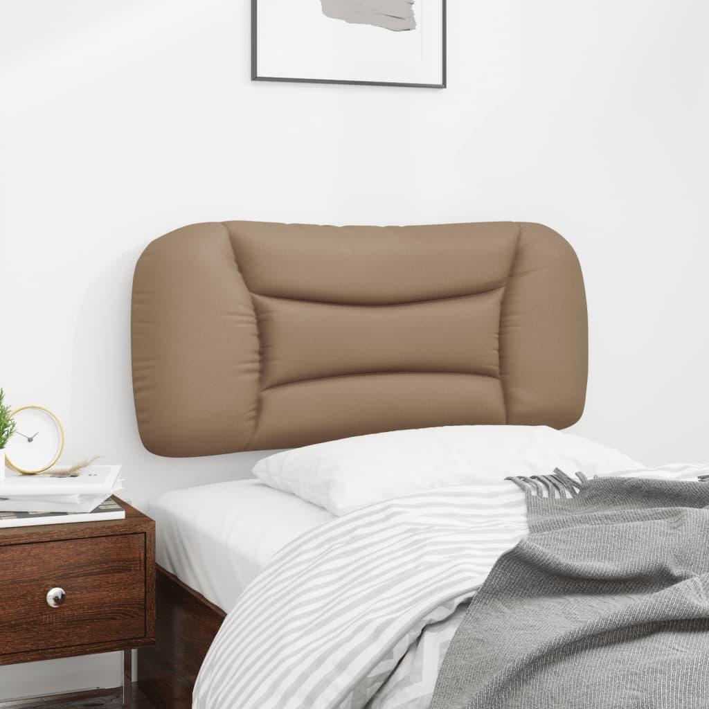 Almofadão de cabeceira hvar 90 cm couro artificial cappuccino