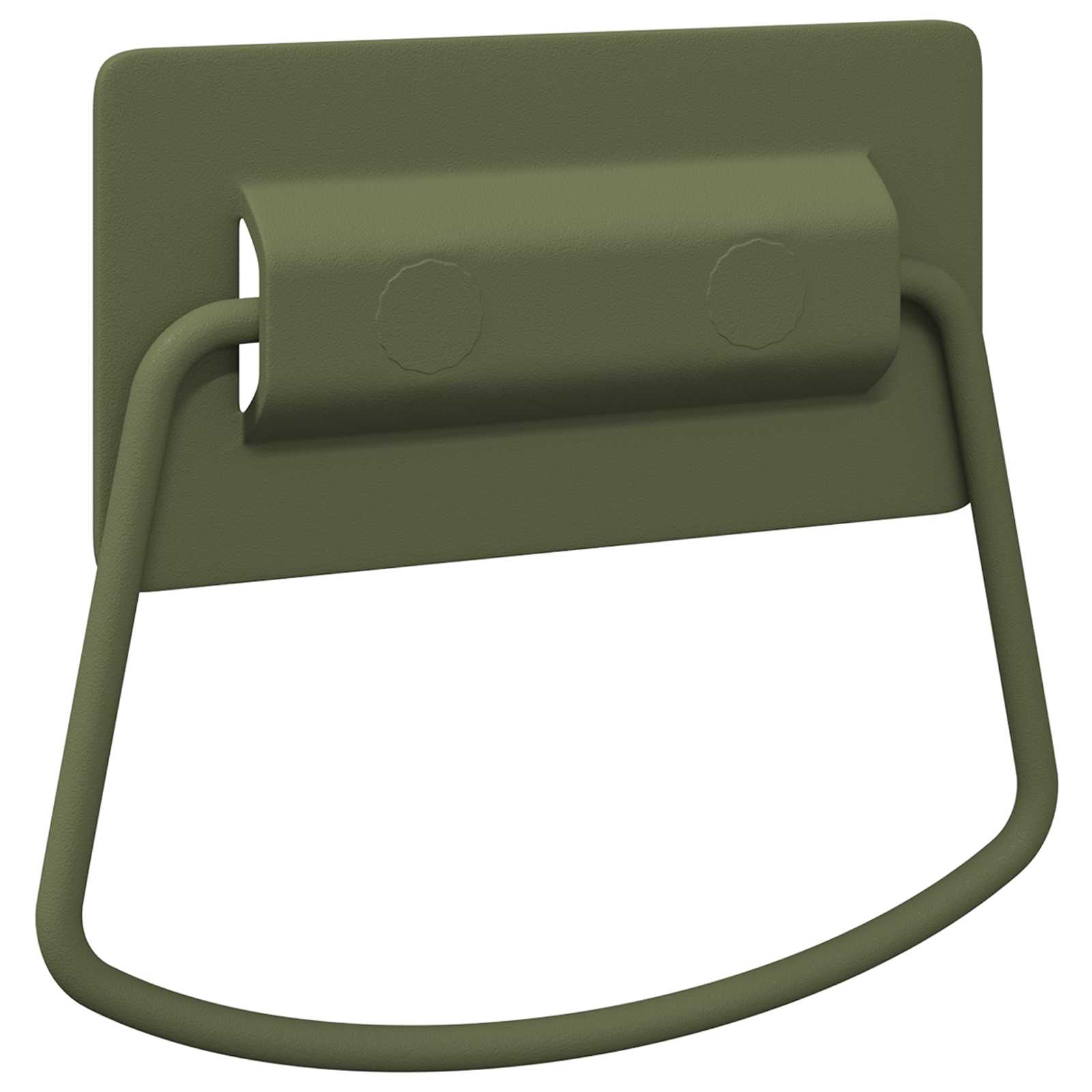 Maçanetas de armário verde oliva 85 x 45 mm metal