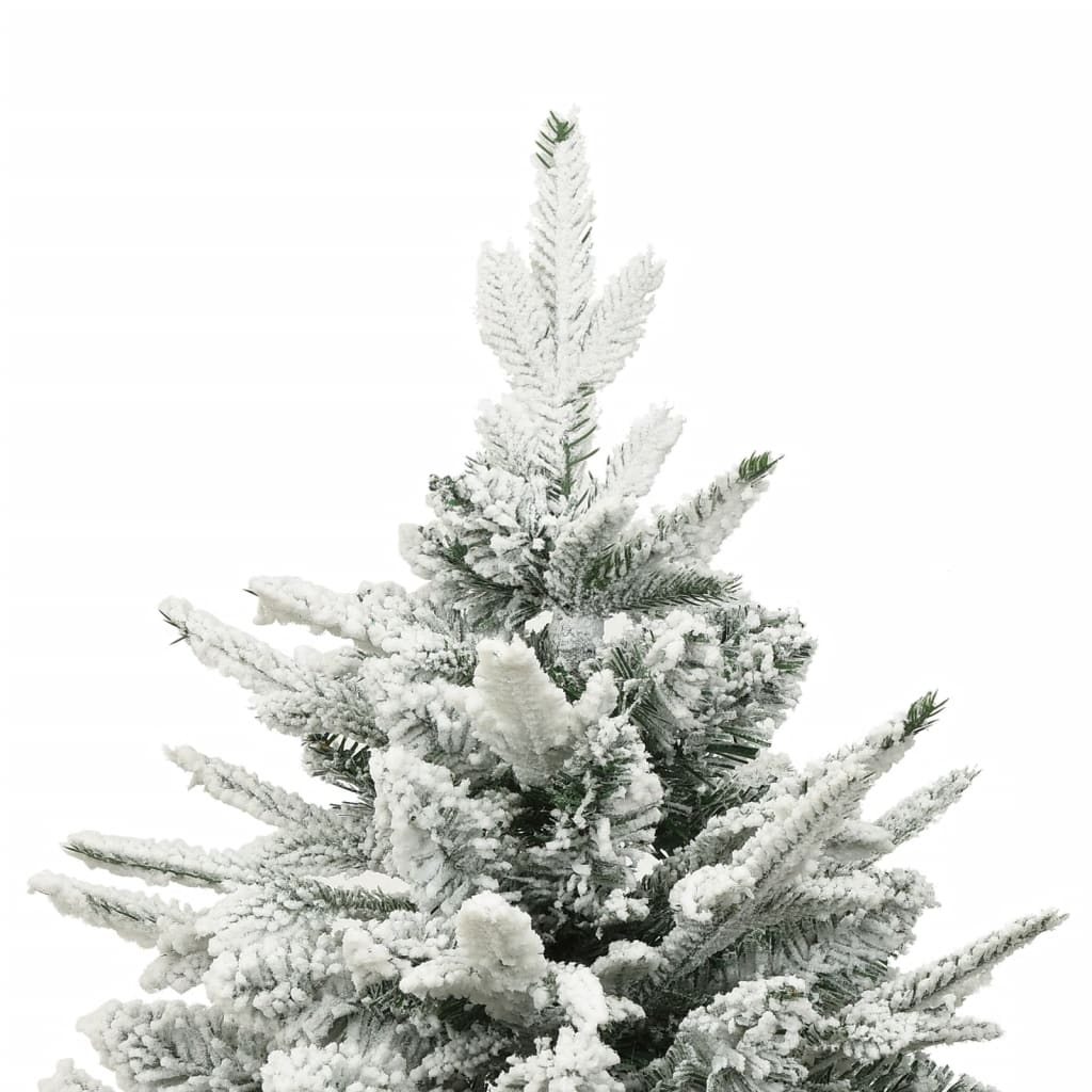 Árvore de natal artificial com neve 150 cm PVC e PE verde