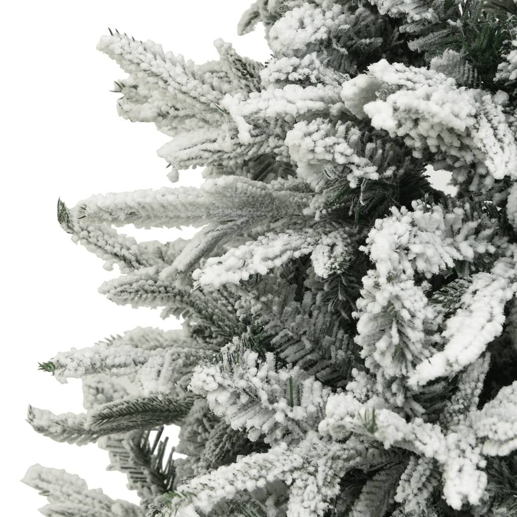 Árvore de natal artificial com neve 150 cm PVC e PE verde