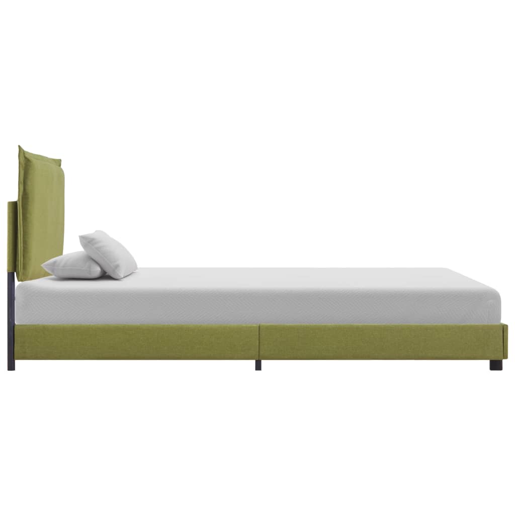 Estrutura de cama 90x200 cm tecido verde