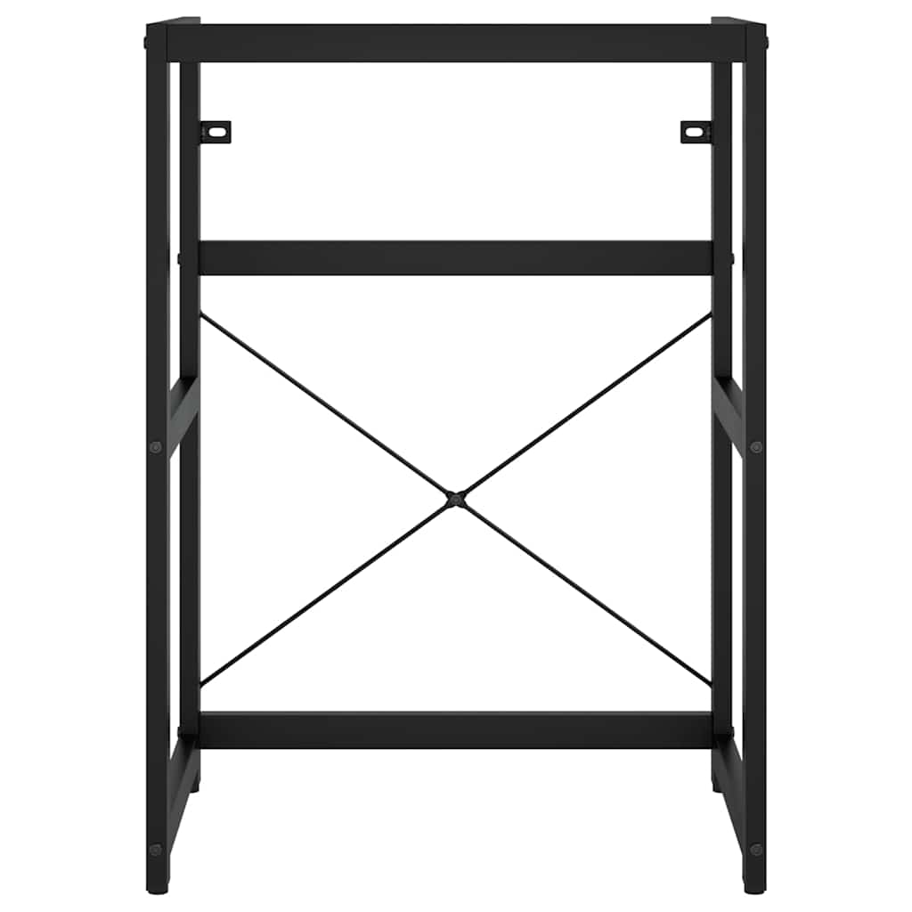 Estrutura p/ lavatório casa de banho ferro 59x38x83 cm preto