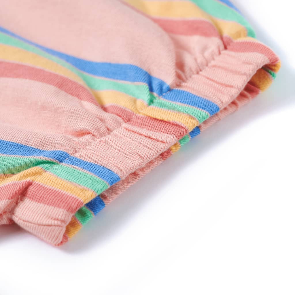 T-shirt para criança cor pêssego 128