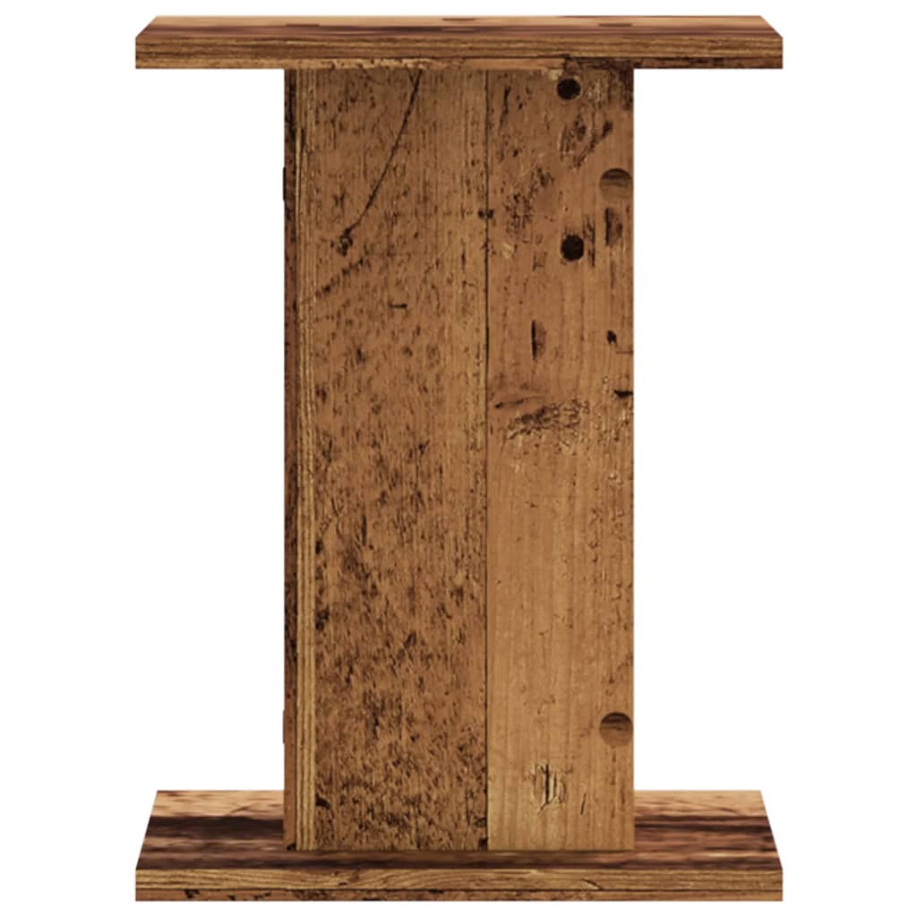 Suportes de colunas 2 pcs derivados de madeira madeira velha