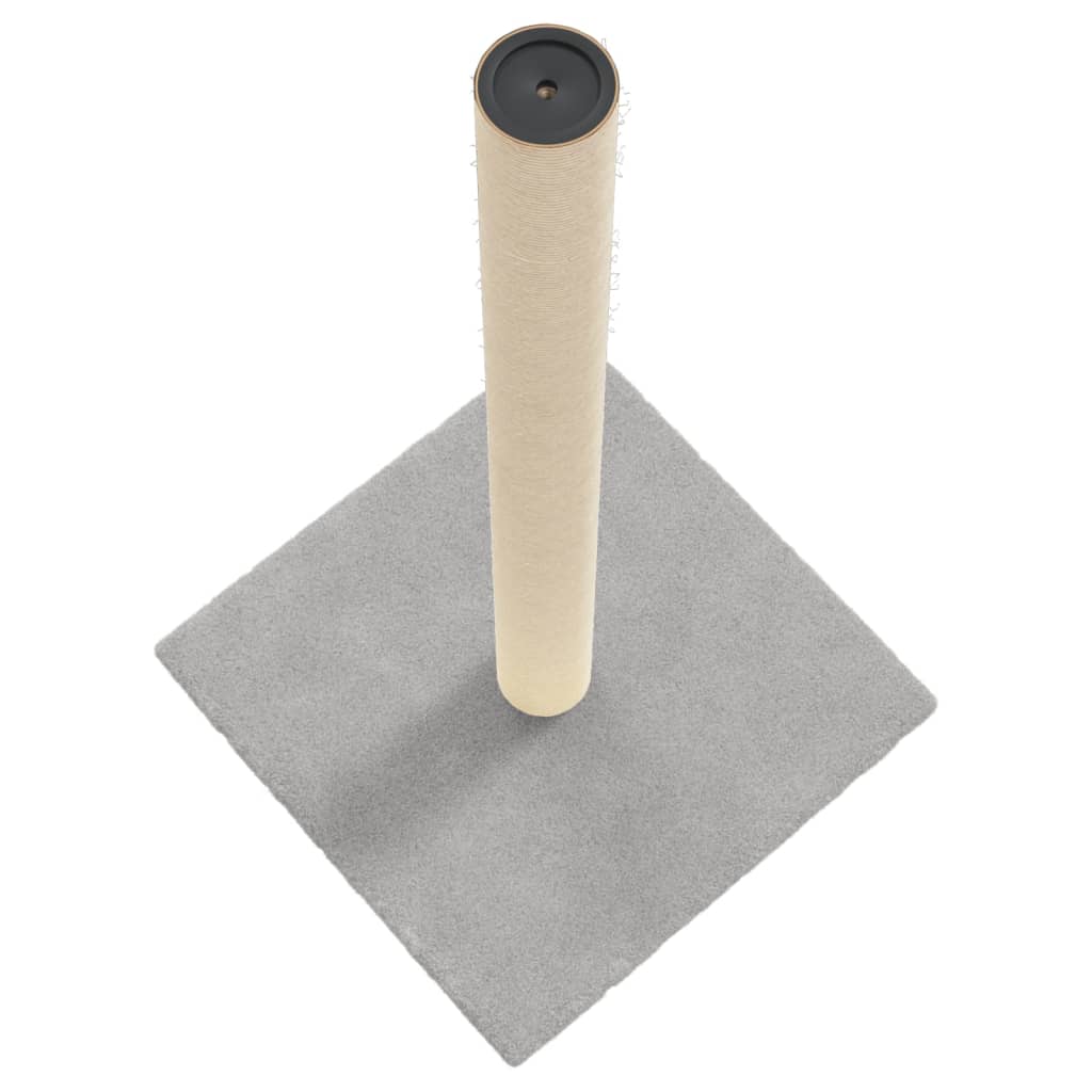 Poste arranhador para gatos 35x35x70 cm cinzento-claro