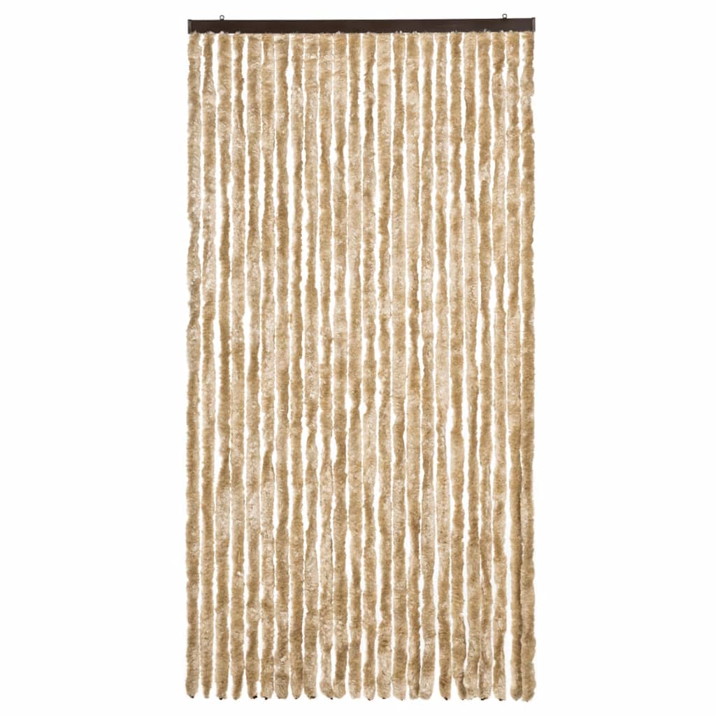 Cortina anti-insetos 100x200 cm chenille bege