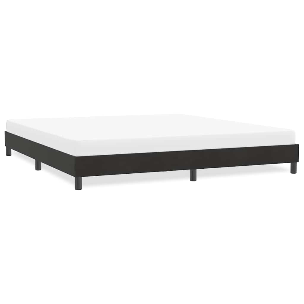 Estrutura de cama sem colchão 180x220 cm veludo preto