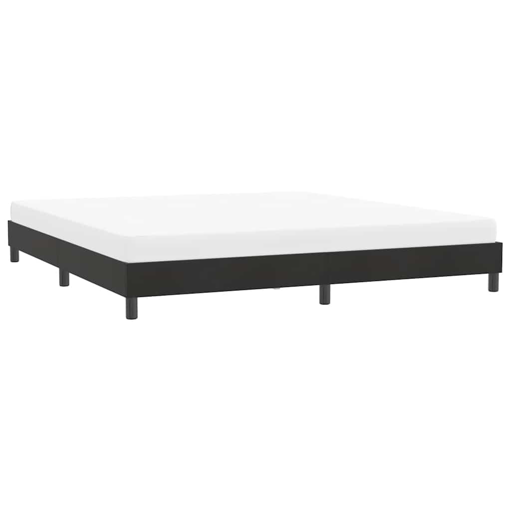 Estrutura de cama sem colchão 180x220 cm veludo preto