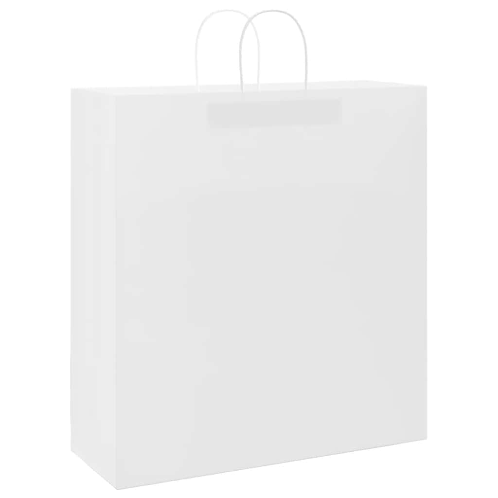 Sacos de papel 250 unid com alças branco 45x17x48 cm