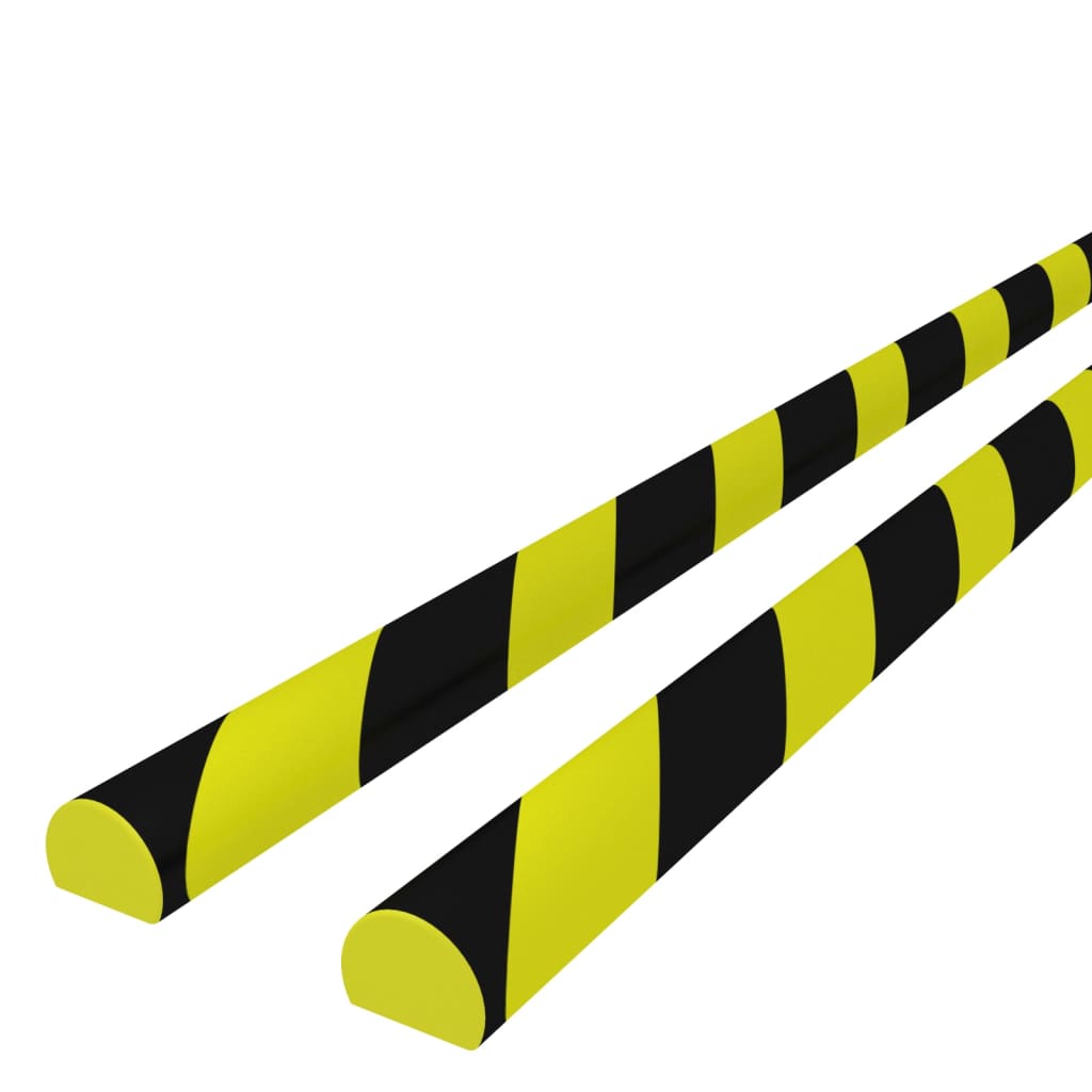 Protetores de canto 2 pcs 4x3x100 cm pu amarelo e preto