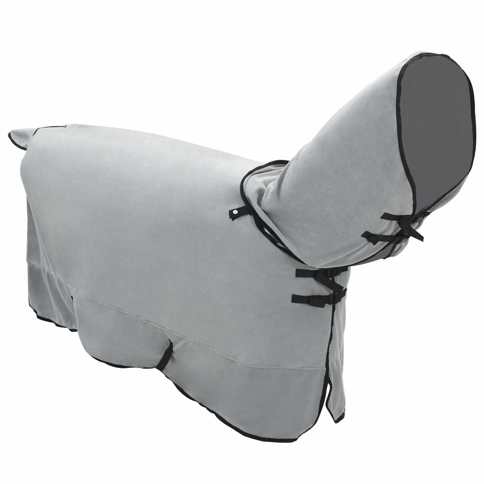 Cobertor de cavalo cinza claro total e rosa 165 cm poliéster