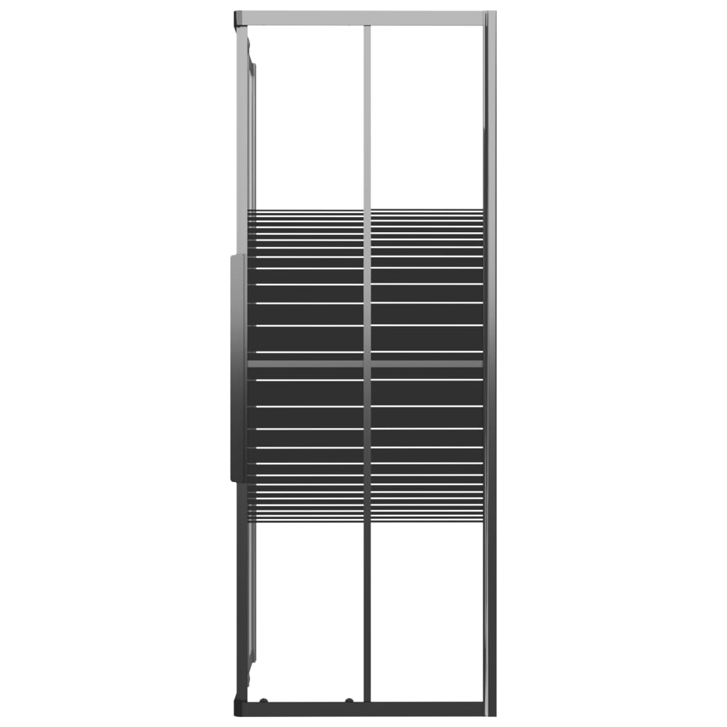 Cabine de duche riscas esg 90x70x180 cm preto