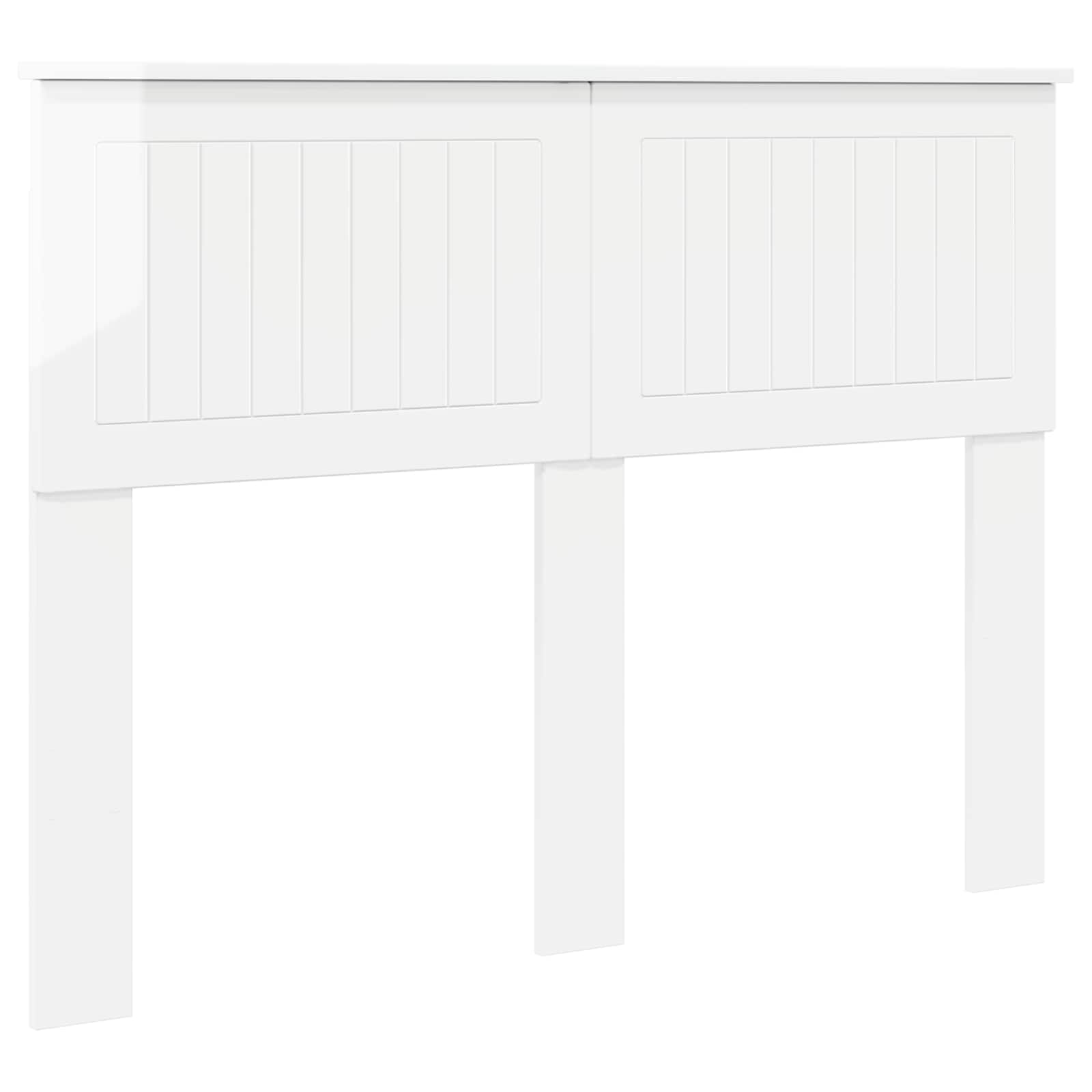 Cabeceira branco brilhante derivados de madeira