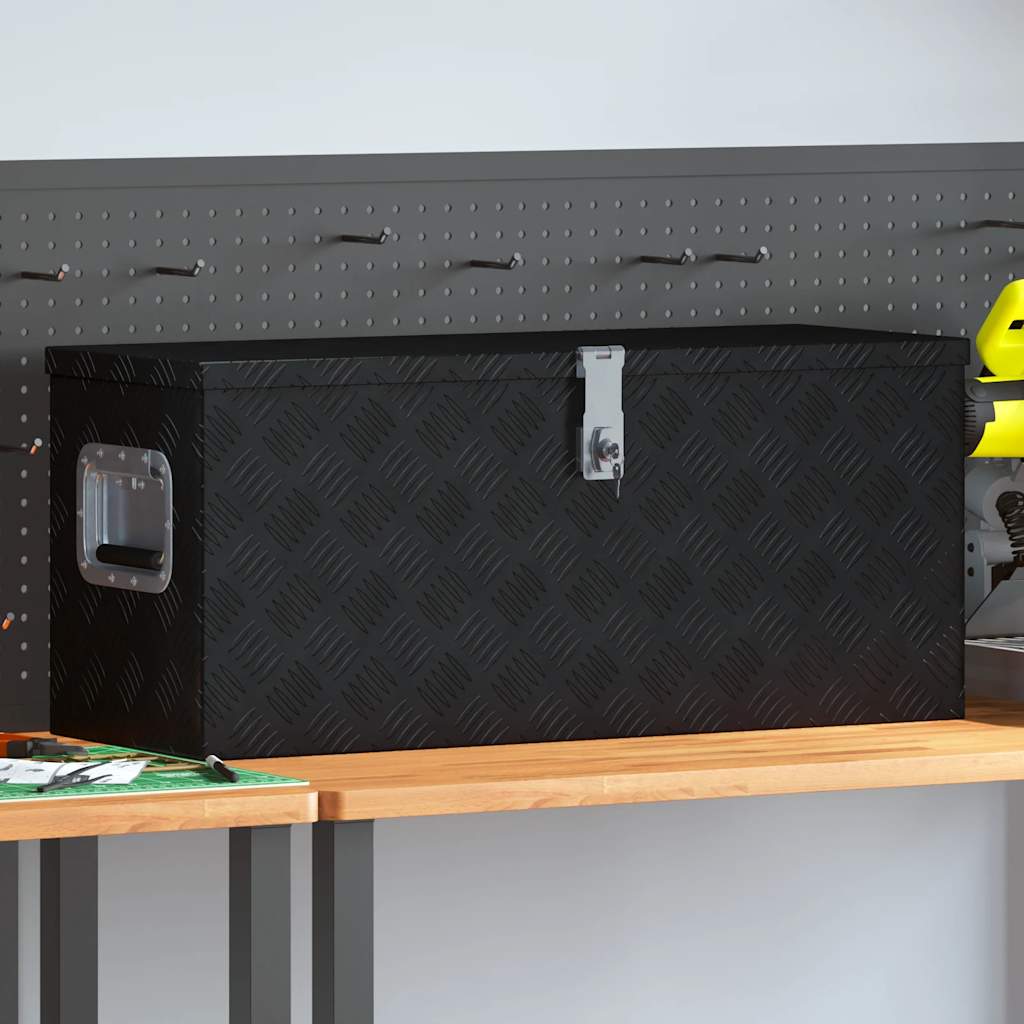 Caixa de alumínio 70x24x42 cm trapezoidal prateado