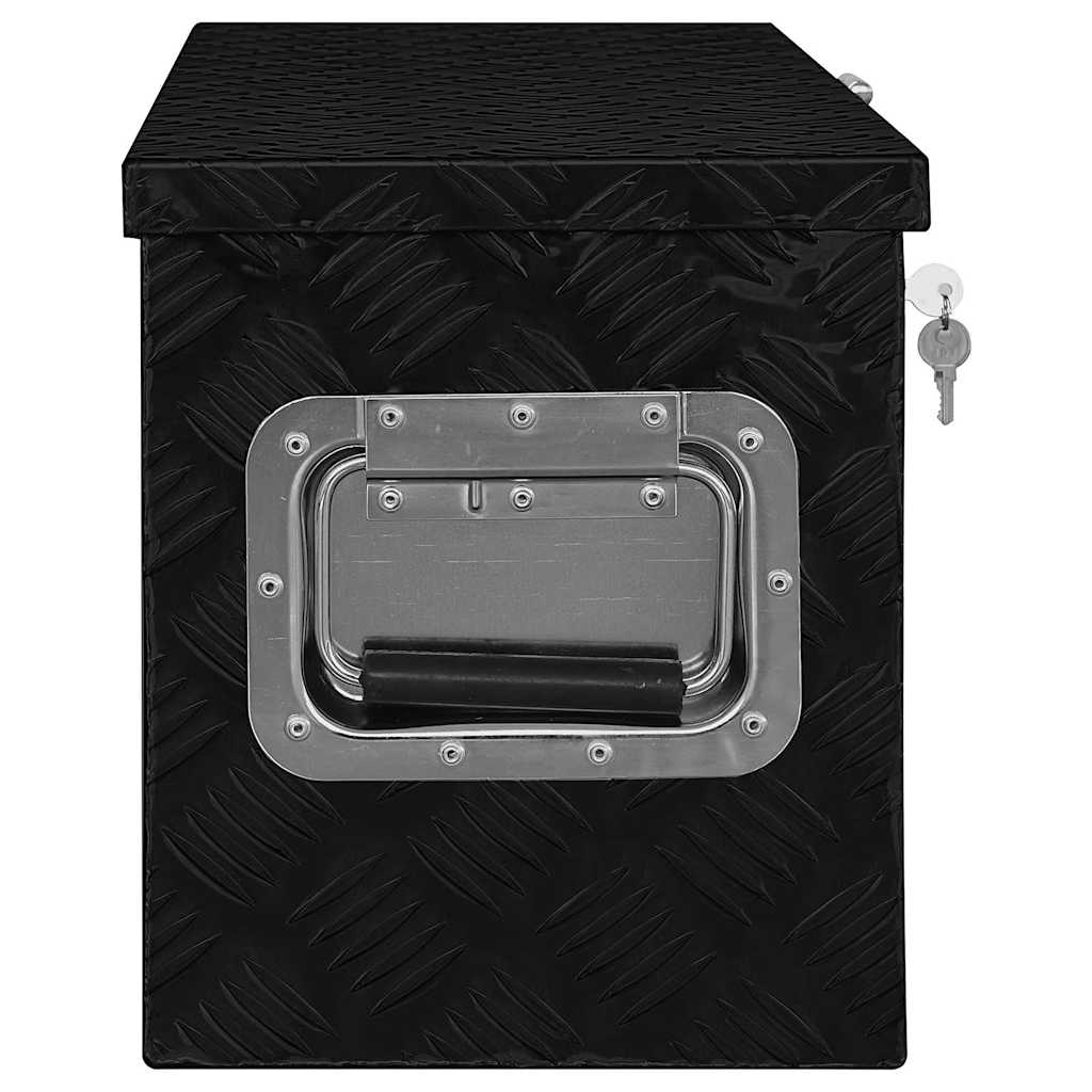 Caixa de alumínio 70x24x42 cm trapezoidal prateado