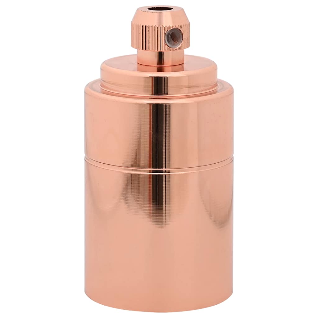 Casquilhos de lâmpadas 2 pcs rosa dourado e27