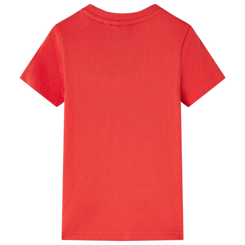 T-shirt para criança vermelho 104