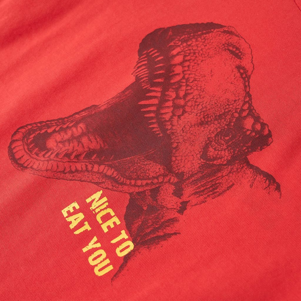 T-shirt para criança vermelho 104