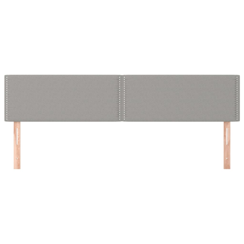 Cabeceiras cinzento-claro 180x5x78/88 cm tecido