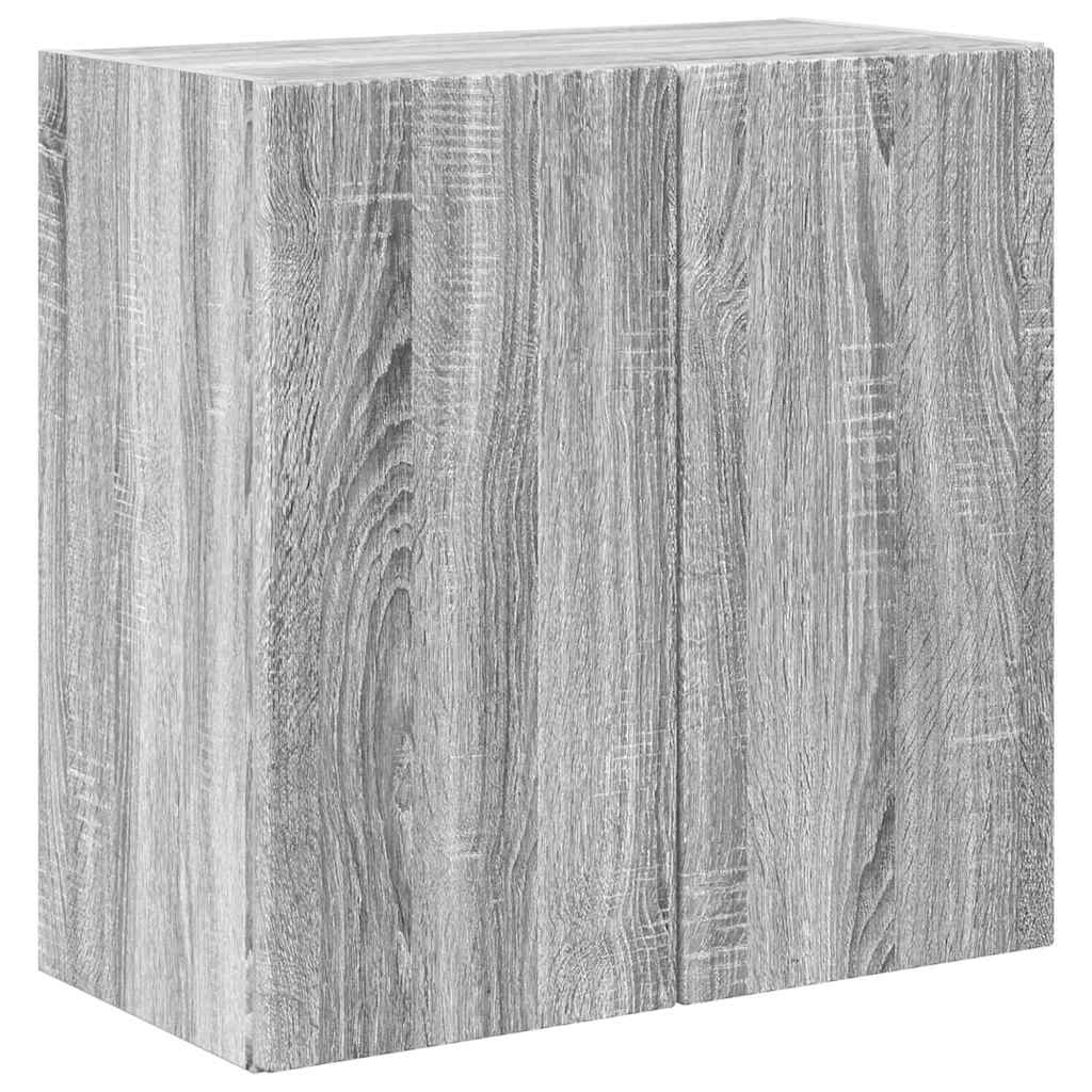 Armário de TV de parede 59,5 x 31 x 60 cm cinza sonoma