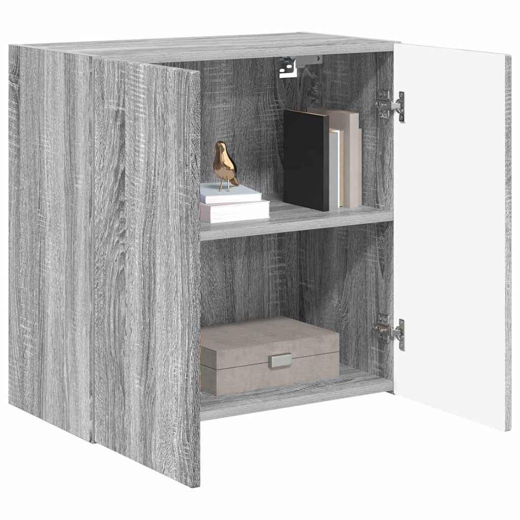 Armário de TV de parede 59,5 x 31 x 60 cm cinza sonoma