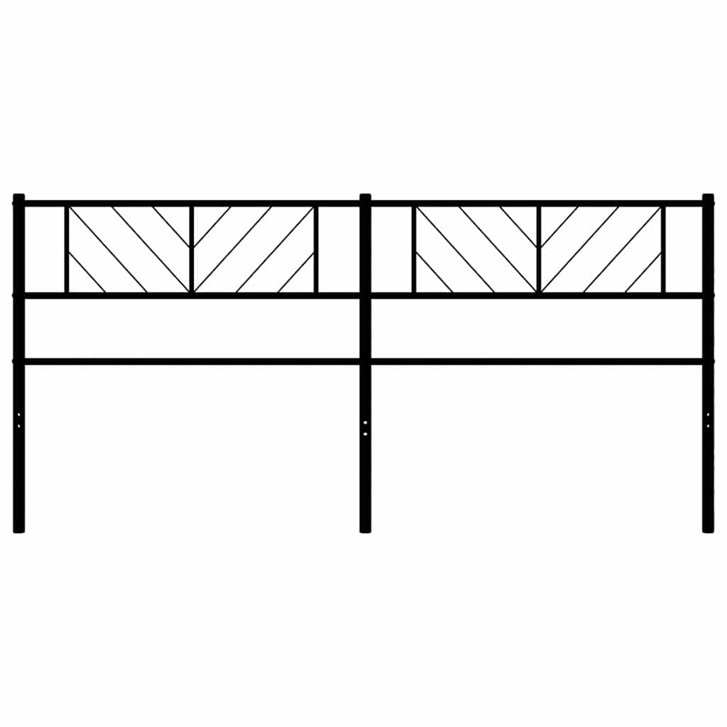 Cabeceira de substituição 200 cm metal preto