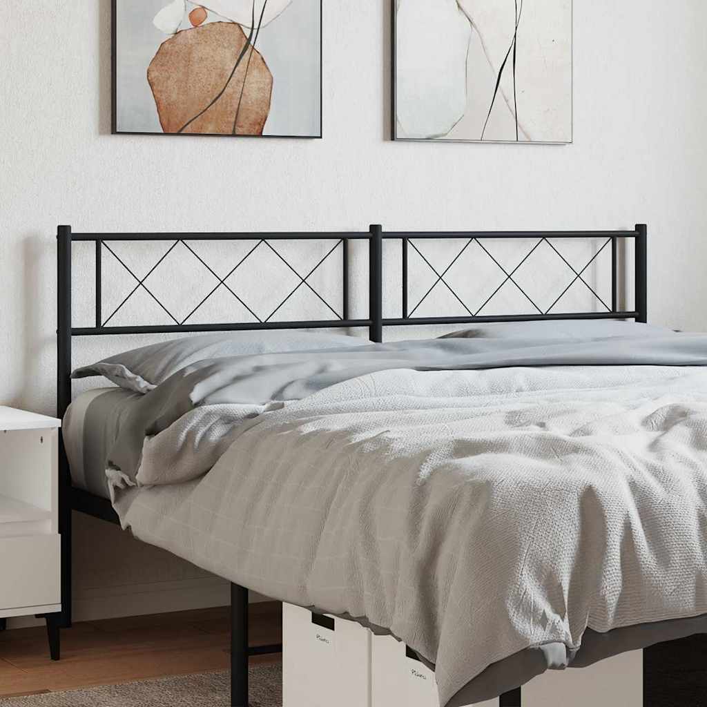 Cabeceira de substituição 120 cm metal preto