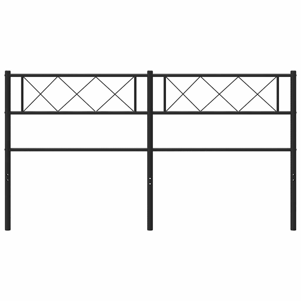 Cabeceira de substituição 120 cm metal preto