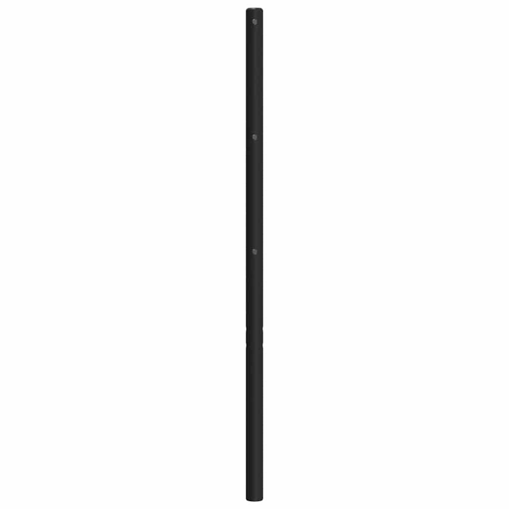 Cabeceira de substituição 120 cm metal preto