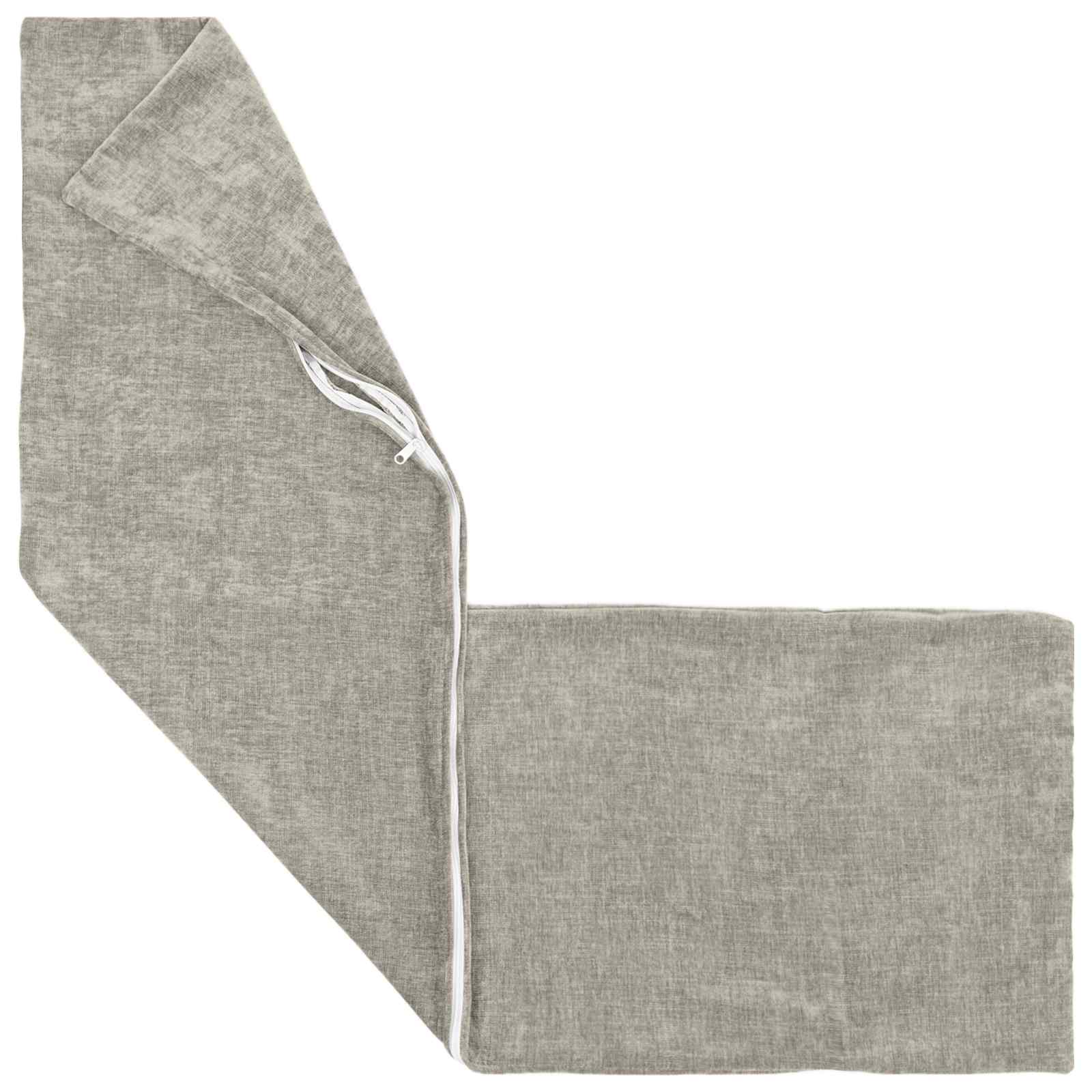 Capa almofada 2 unid. heerlen cinzento-claro 40 x 145 cm