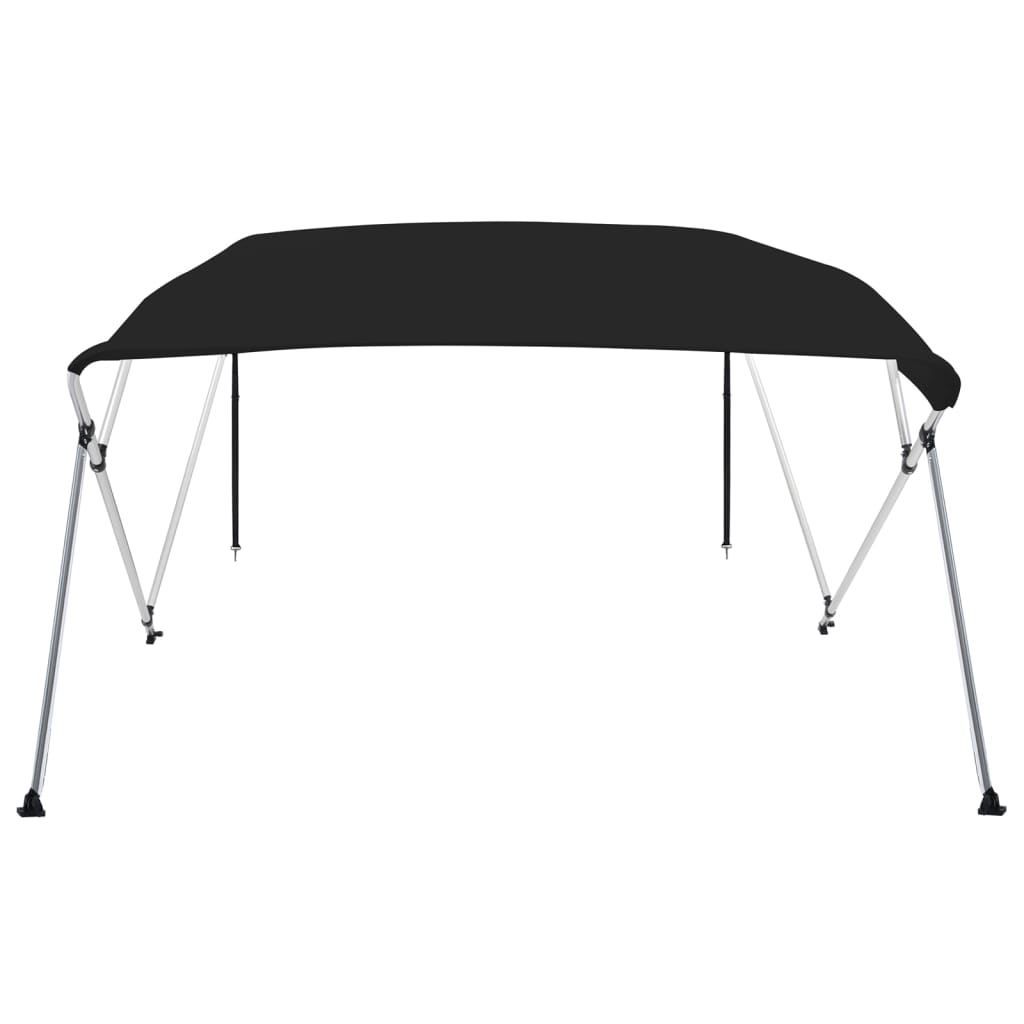 Toldo de 4 arcos bimini 243x210x137 cm preto