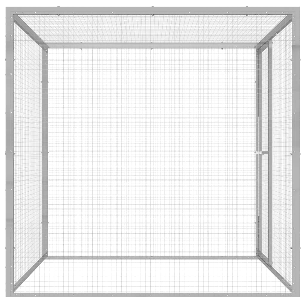 Jaula para gatos 1,5x1,5x1,5 m aço galvanizado