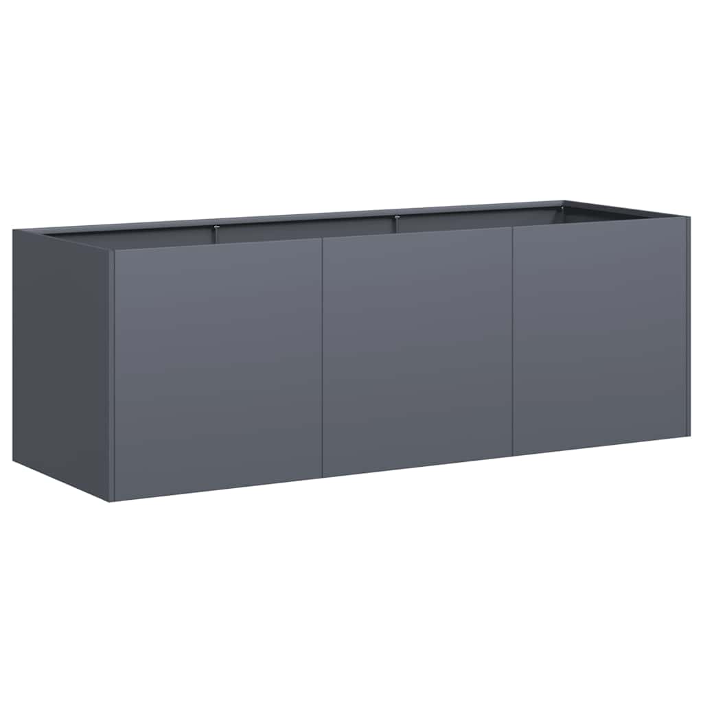 Vaso antracite 120x40x40 cm aço laminado a frio