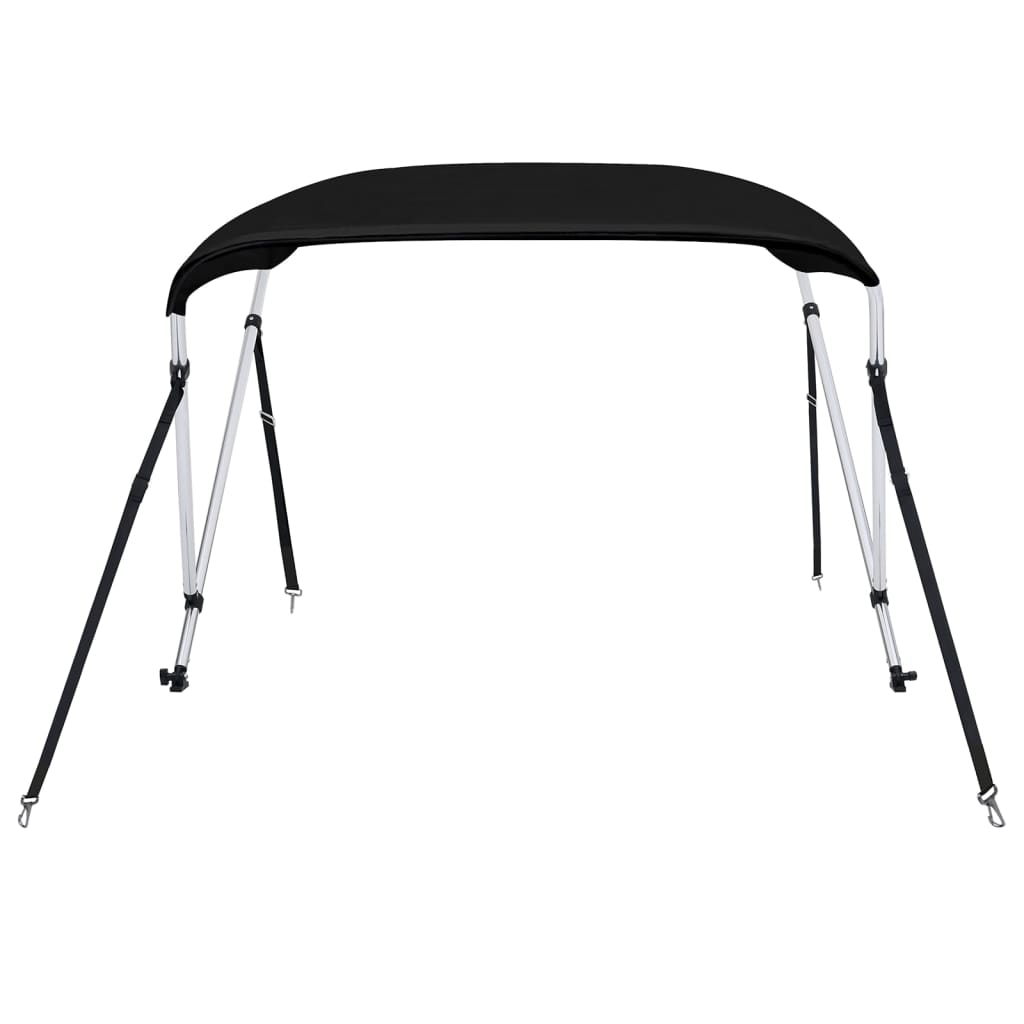 Toldo de 2 arcos bimini 179x156x93 cm preto
