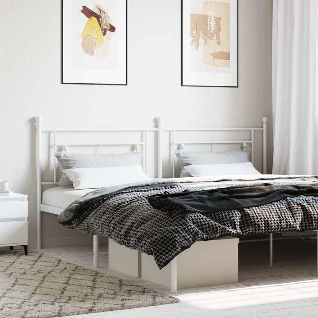 Cabeceira de substituição 193 cm metal branco