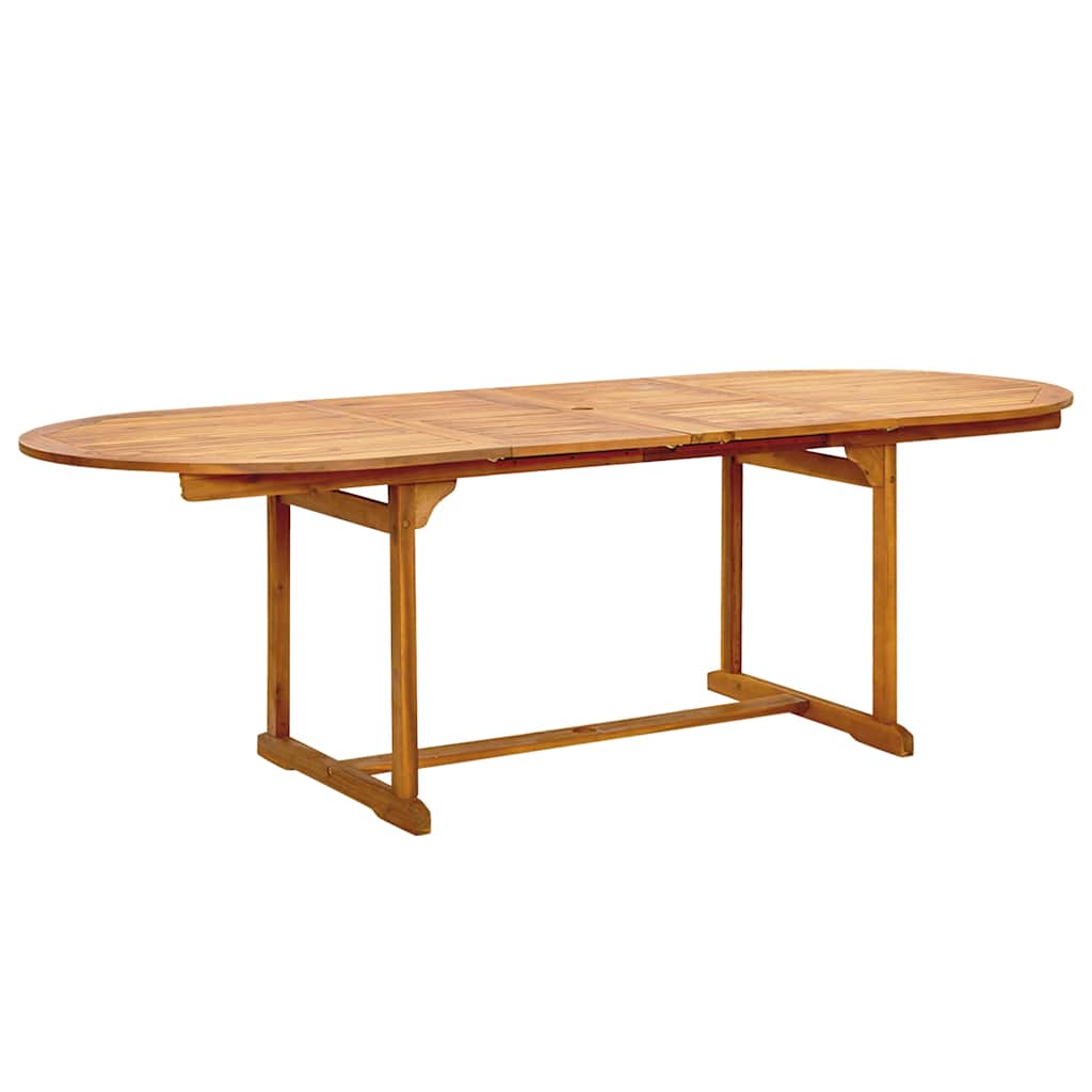 9 Pcs conjunto de jantar para jardim acácia maciça e textilene