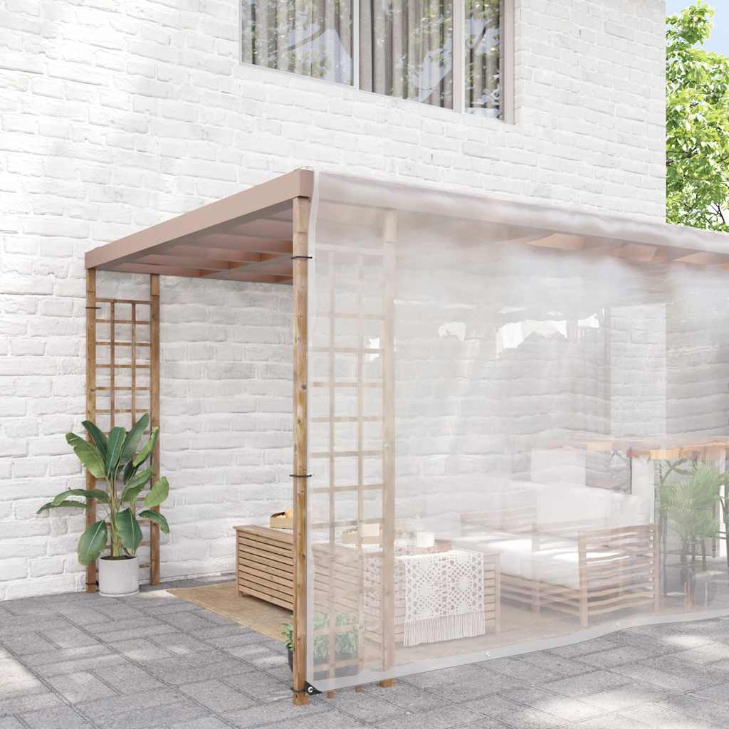 Encerado transparente com ilhós 8x10 m polietileno