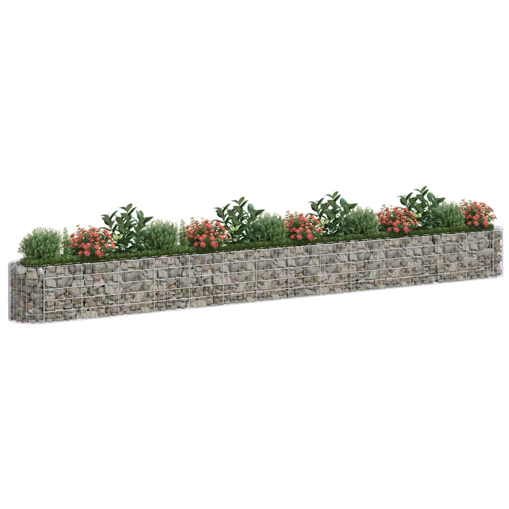 Canteiro elevado/cesto gabião 540x50x50 cm ferro galvanizado