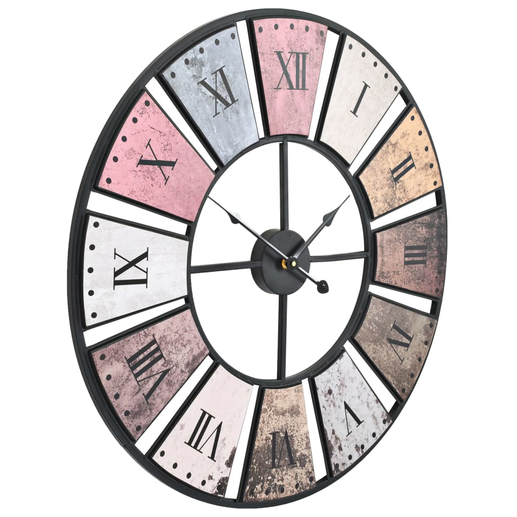 Relógio de parede vintage c/ movimento quartzo 60 cm xxl