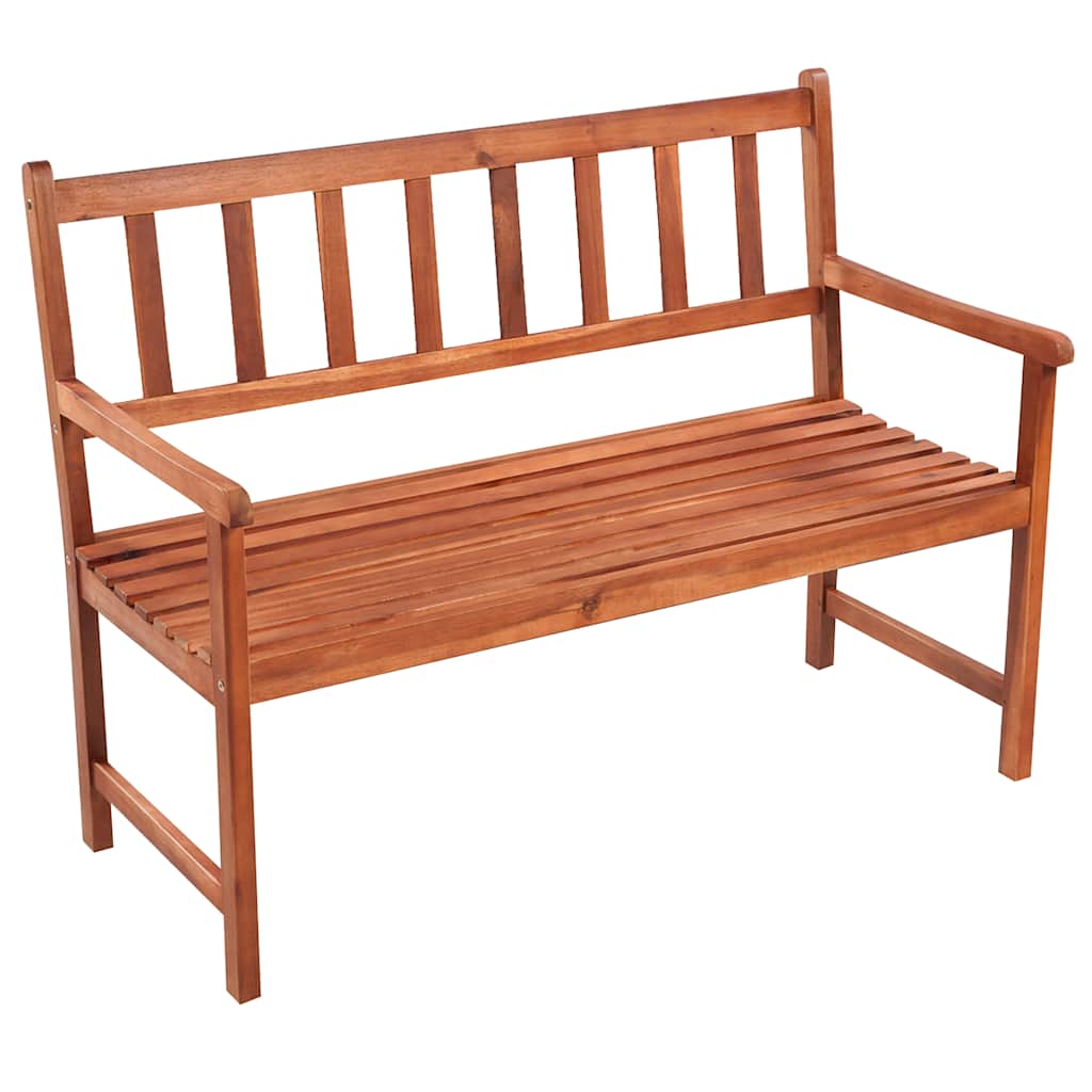 Banco de jardim c/ almofadão 120 cm madeira de acácia maciça