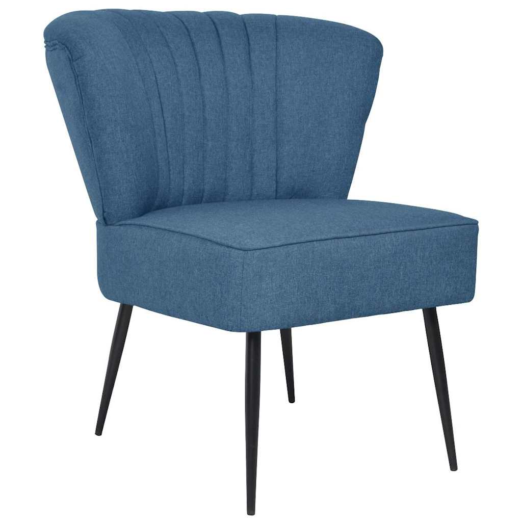 Cadeira de cocktail tecido azul