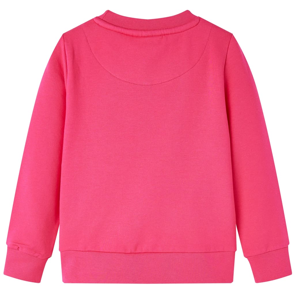 Sweatshirt para criança rosa-brilhante 128